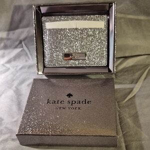 Kate Spade Glittering Silver Card Case